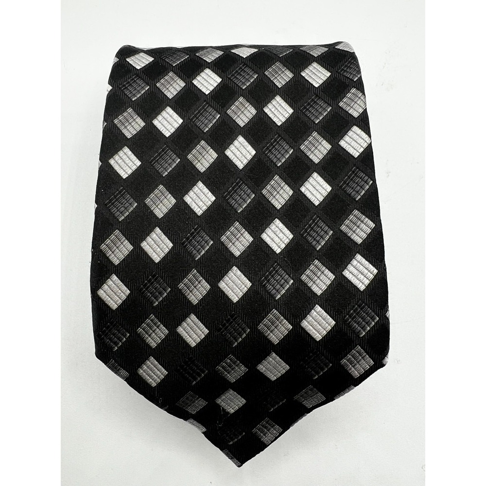 Roberto Villini Couture Men's Silk Tie Multi Color Geometric L:59.75" W:3.75"